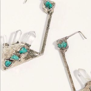 Free people sterling silver earrings